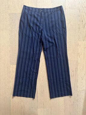Blue Pinstripe Dress Pants
